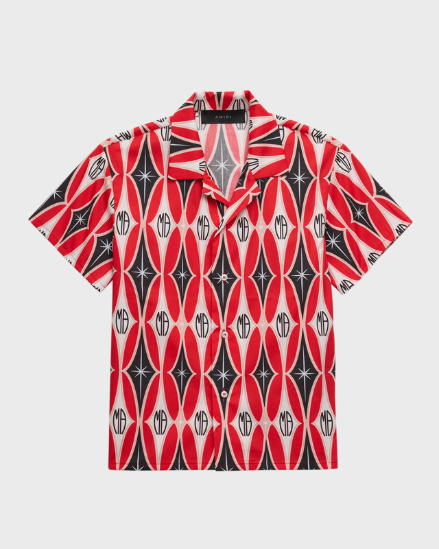 Boy's Argyle Print Button Down Shirt, Size 4-12